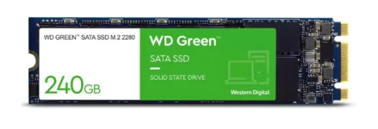 SSD Wd Green, 240GB, M.2, Leitura: 545mb/s, Preto - WDS240G3G0B