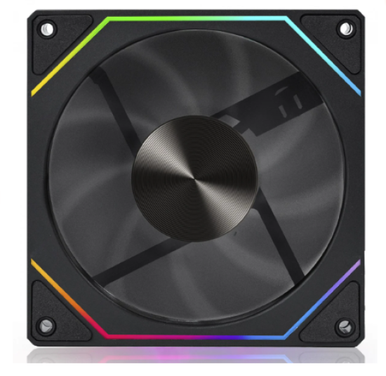 Cooler Para Gabinete Round5 Nordwind Black, ARGB, 120mm, PWM, Preto, R5-NORDWIND-FW-B-2196
