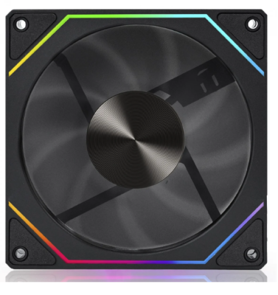 Cooler Para Gabinete Round5 Nordwind Reverse Black, ARGB, 120mm, PWM, Preto, R5-NORDWIND-RV-B-2195