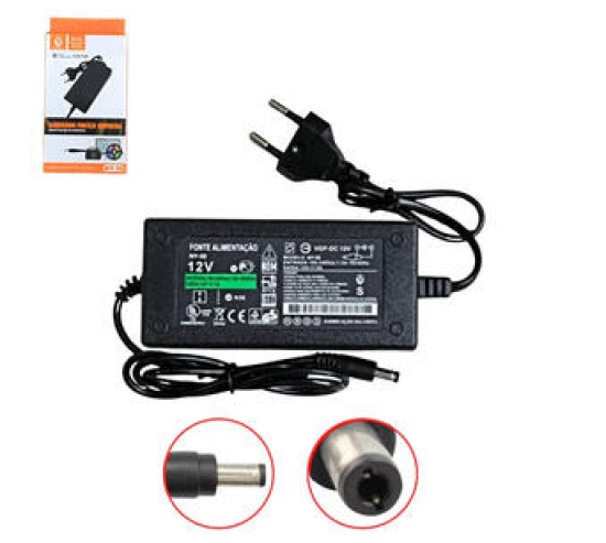 Fonte De Alimenta��o 12v/5.A Entrada: AC 100V-240V 50/60hz NY-50 LEHMOX