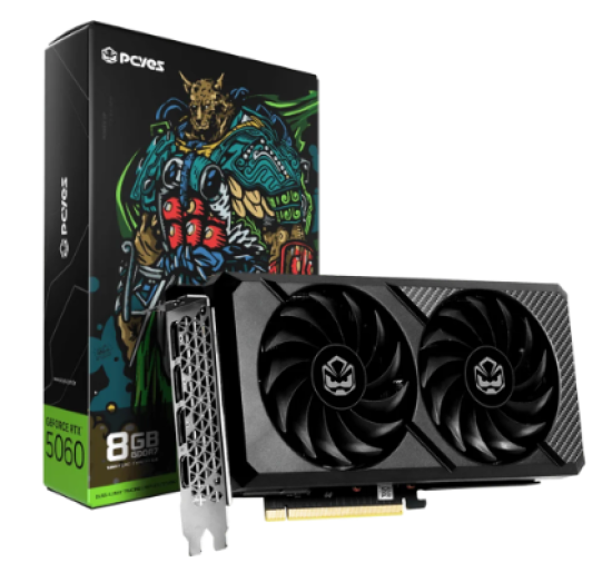 Placa De Video RTX 5060 PCyes 8GB Gddr7 PvRTX5060b2f128