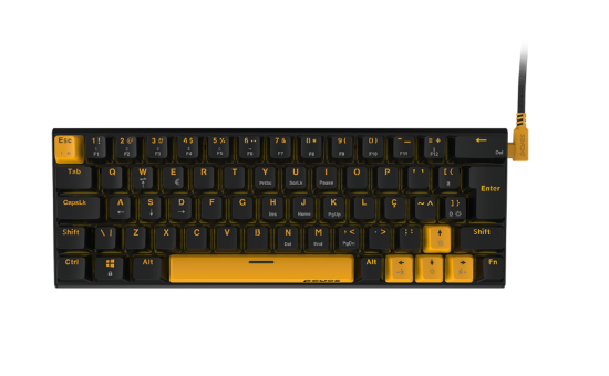 Teclado Mecanico 60% Pcyes Kuromori - Voyager Edition - Switch Red - Kmvy60Rd