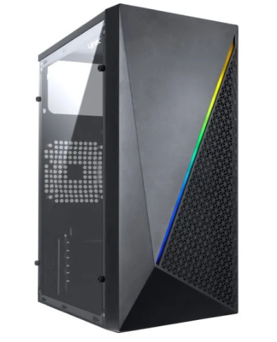 Gabinete Gamer Vinik Murk Preto Lateral Acrilico - GGMACBK