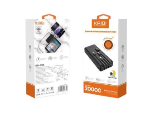 Carregador Port�til Kaidi Kd-955, 20000ma