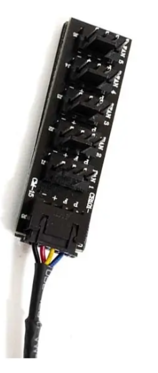 CF. CABO MOLEX 27CM (1 ENT.4P x 5 SAIDAS IDE 3P) P/ Cooler