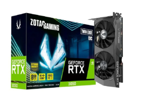 Placa De V�deo Zotac Gaming Twin Edge Oc 6gb Geforce RTX3050 Gddr6 - ZT-A30510H-10A