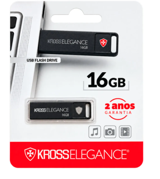 Pen Drive Kross Elegance 16GB USB 2.0 KE-PD16GBM