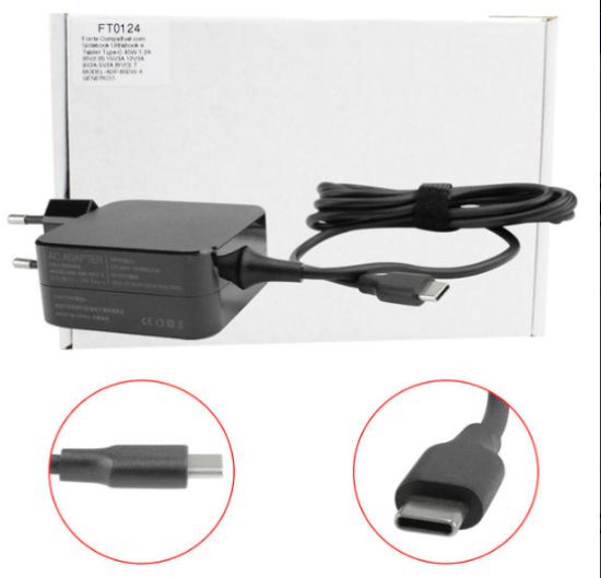 Fonte Compat�vel com Notebook Ultrabook e Tablet USB-C 45W 1.2A 20V2.25 15V3A 12V3A 9V2A 5V2A DY-TPC-45