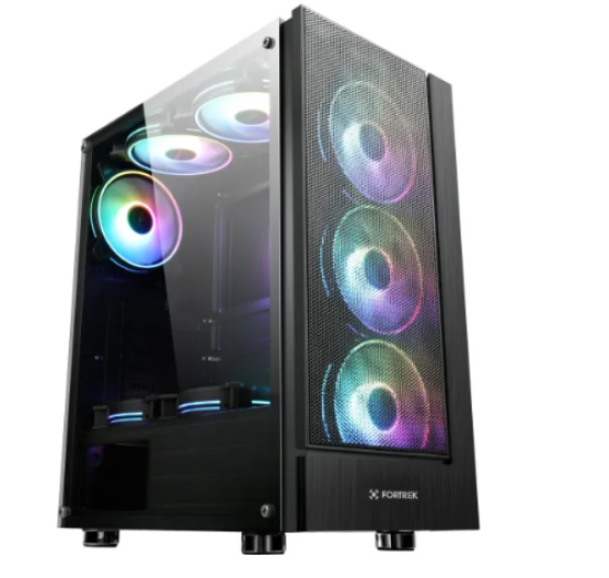 Gabinete Gamer Fortrek Cruiser Mid Tower RGB Preto