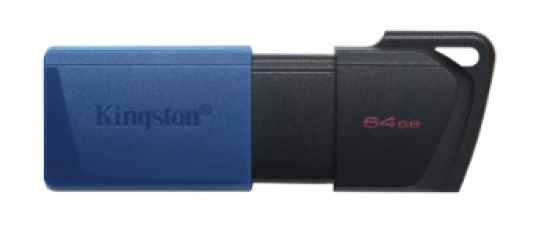 Pen Drive 64GB Kingston Data Traveler Exodia M, USB 3.2, Preto e Azul - DTXM/64GB