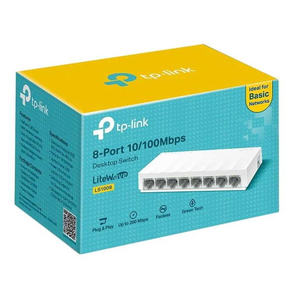 Switch de Mesa TP-Link 8 Portas 10/100Mbs - LS1008