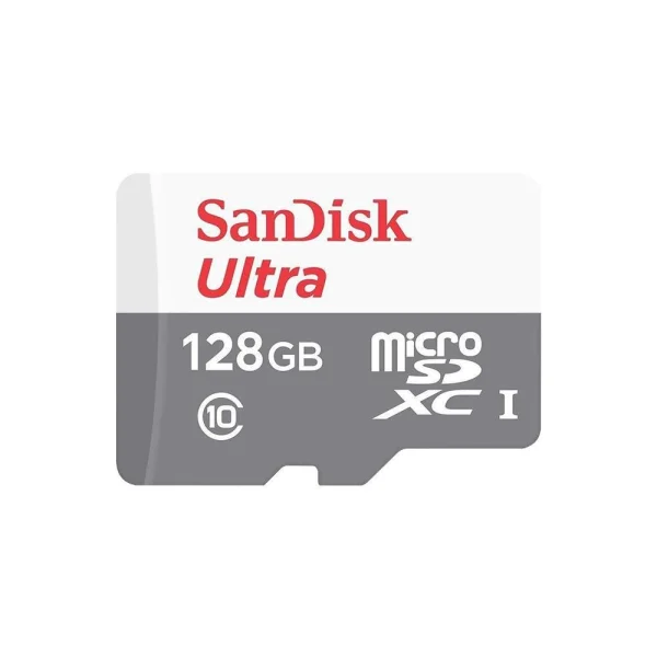 Carto de Memoria MicroSD Ultra SanDisk, 128GB, 100MB/s - SDSQUNC