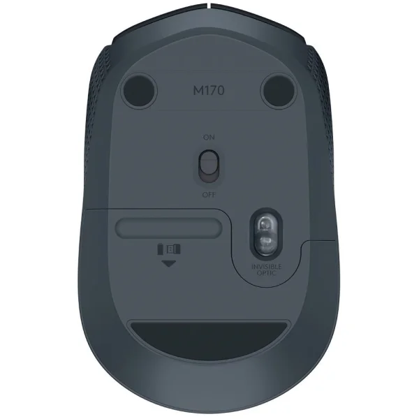 Mouse Logitech M170 Sem Fio Preto e Cinza - 910-004940