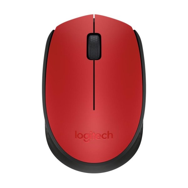 Mouse sem fio Logitech M170 com Design Ambidestro Compacto, Conex�o USB e Pilha Inclusa, Vermelho - 910-004941