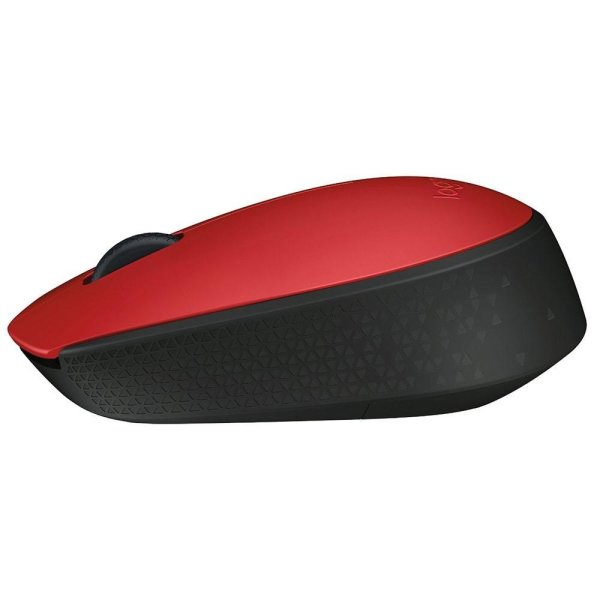 Mouse sem fio Logitech M170 com Design Ambidestro Compacto, Conex�o USB e Pilha Inclusa, Vermelho - 910-004941