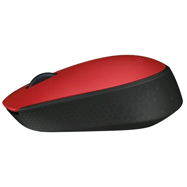 Mouse sem fio Logitech M170 com Design Ambidestro Compacto, Conexo USB e Pilha Inclusa, Vermelho - 910-004941