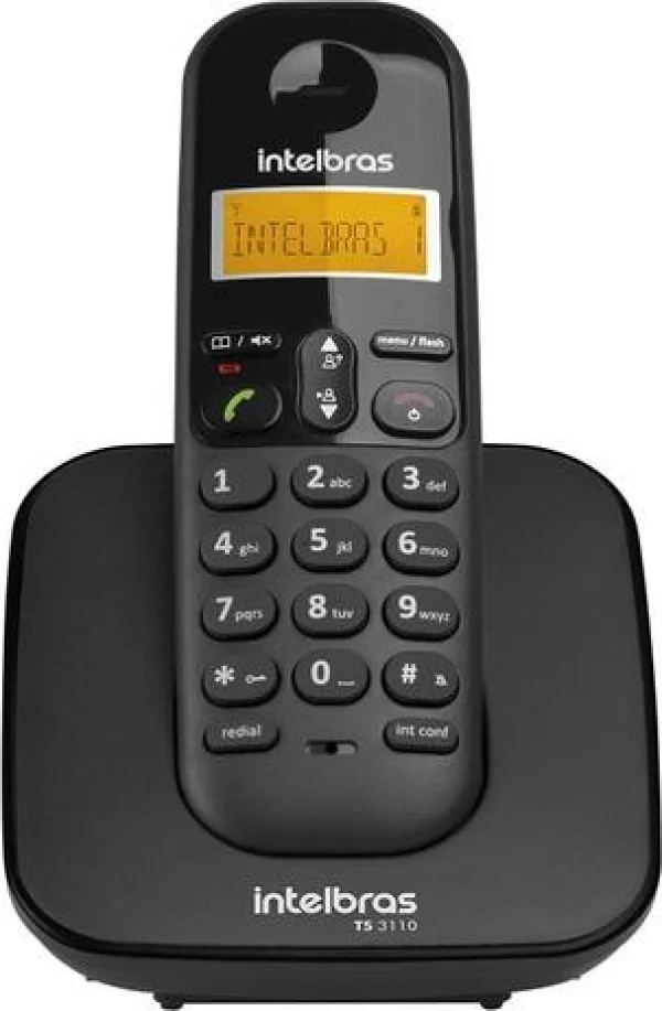 Telefone Sem Fio Intelbras TS 3110 - Conferncia Preto