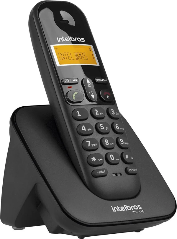 Telefone Sem Fio Intelbras TS 3110 - Conferncia Preto