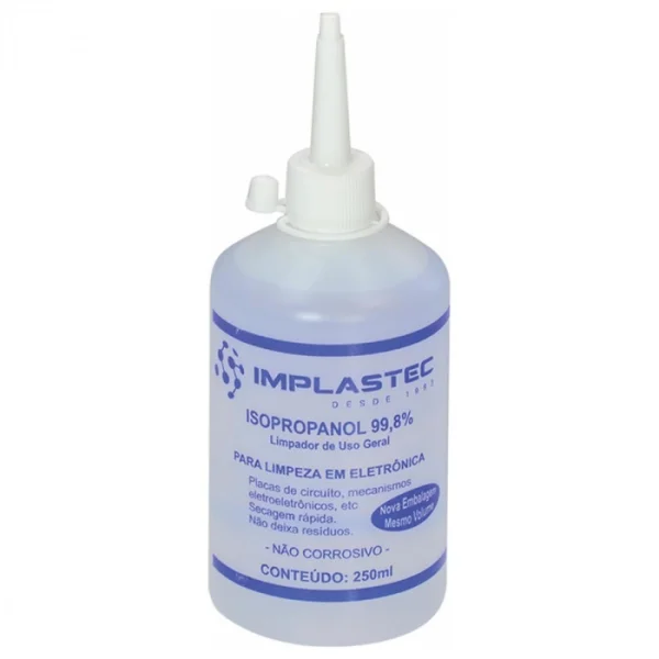 lcool Isoproplico 250ML Com Bico Aplicador