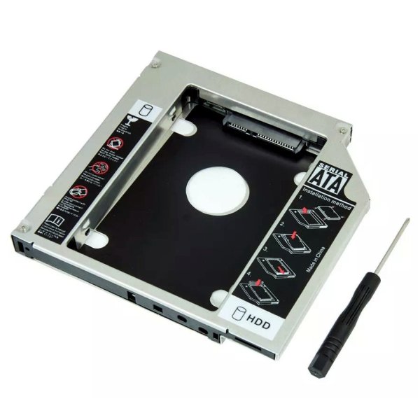 Adaptador Dvd Para Hd Ou Ssd Notebook Drive Caddy 9,5mm Slim
