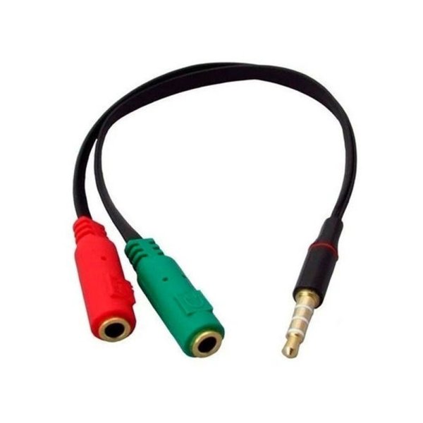 Adaptador de Cabo de �udio 2x P2 F�mea para 1x P2 Macho 018-6045