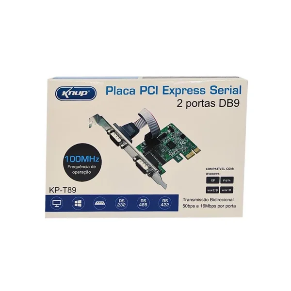 Placa Pci Express Serial Knup - Kp-t89