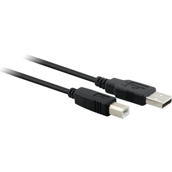 Cabo USB 2.0 A Macho + B Macho 1,8 Metros SBI-101 Preto FORTREK