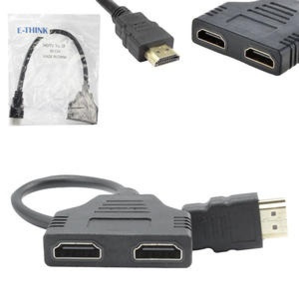 Cabo Adaptador Duplicador HDMI 1 Entrada 2 Sa�das HDMI