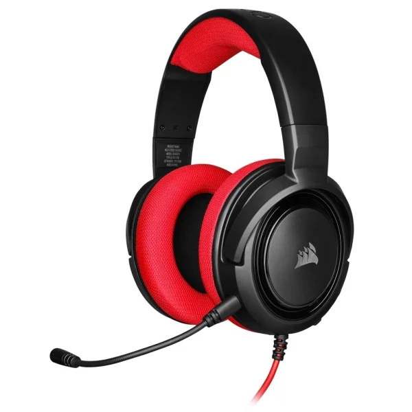 Headset Gamer Corsair HS35 Stereo, PC, PS4, Xbox, Drivers 50mm, Vermelho - CA-9011198-NA