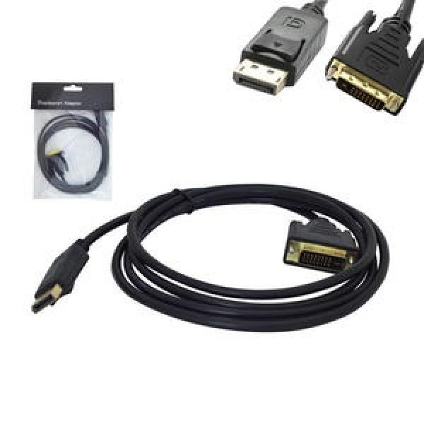 Cabo DisplayPort Para Dvi Macho 24+1 1.80 Metros DISPLAYPORT GENERICO