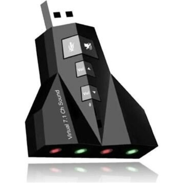 Adaptador Placa de Som Usb Duplo para Headset Fone e Microfone - LT-223 / LT-SK002