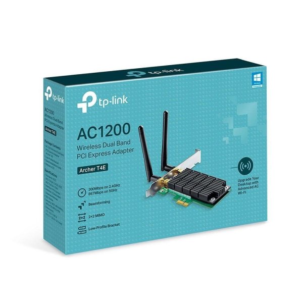 Placa De Rede Tp-link Ac1200 Wireless Dual Band Archer Pci Express T4e