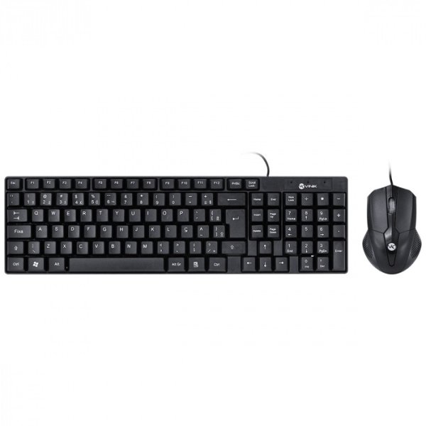 Kit Teclado E Mouse CORP ABNT2/1200DPI Cabo USB 1.8M Preto - CC200