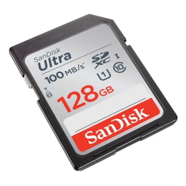 Carto de Memria SD C10 Sandisk Secure Digital 100MB/s - SDSDUNR-128G-GN3IN