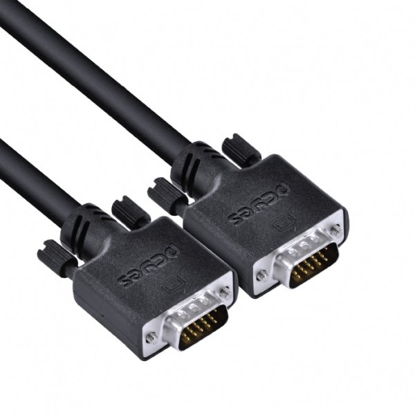 Cabo de Video VGA 15 Pinos Macho Para VGA 15 PINOS Macho 28AWG Puro Cobre 3 Metros - PVM15-3