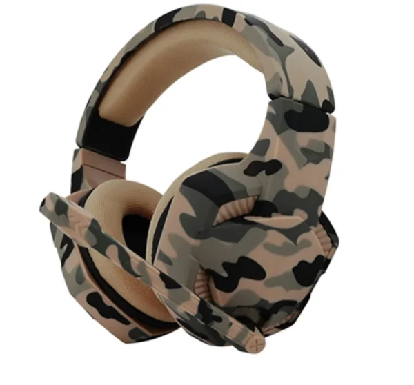 Headset Satellite AE-367C com Microfone - Camuflagem Verde
