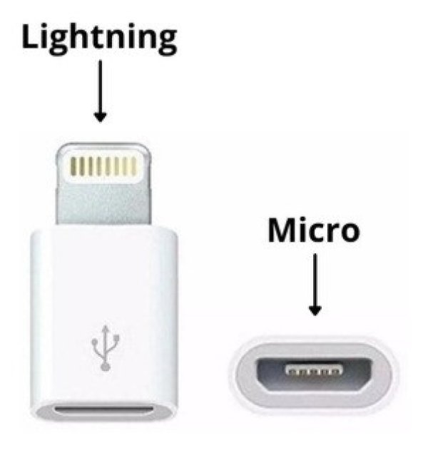 Adaptador Lightning IOS Macho para Micro USB V8 F�mea Verde - ZJT-IP8-V8/B