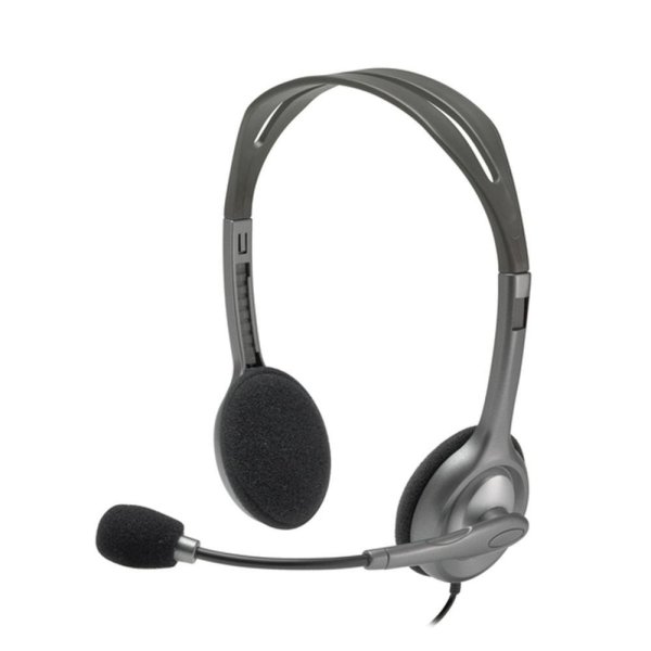 Headset com fio Logitech H111 com Microfone com Redu��o de Ru�do e Conex�o 3,5mm - 981-000612