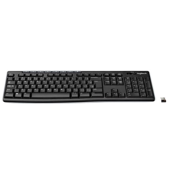 Teclado sem fio Logitech K270 com Teclas de M�dia de F�cil Acesso, Conex�o USB, Pilhas Inclusas e Layout ABNT2 - 920-004427