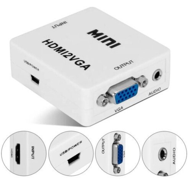 Adptador HDMI para VGA Conversor 1080p KNUP - KP-AD115