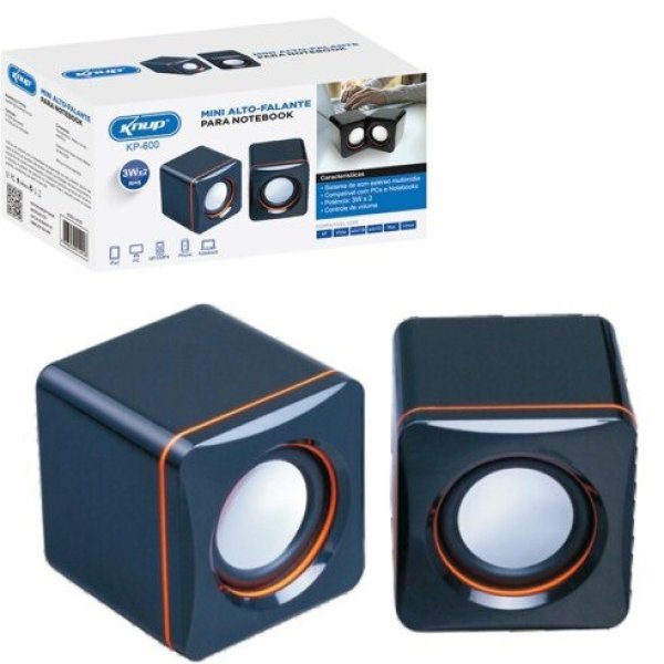Mini Caixa de Som para Notebook e Computador 3w Knup - KP-600
