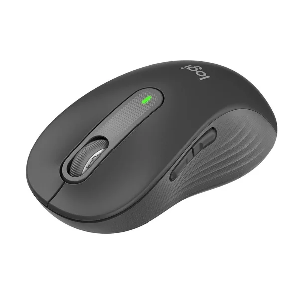 Mouse Sem Fio Logitech Signature M650 L 2000 DPI, Design Padro, 5 Botes, Silencioso, Bluetooth, USB, Grafite - 910-006231
