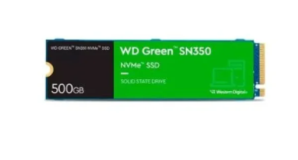 SSD WD 500GB Green PC SN350, PCIe, NVMe, Leitura: 2400MB/s e Gravao: 1500MB/s - WDS500G2G0C