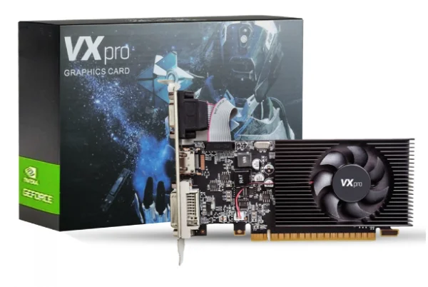 Placa De Vdeo VXpro NVIDIA GeForce G210LP, 1GB, DDR3, 64Bit, G210LP-1GD3