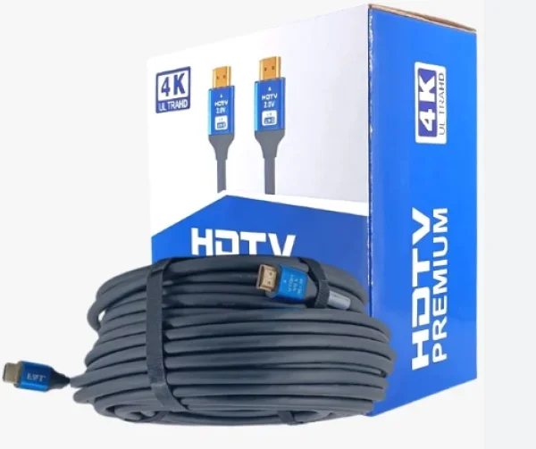 Cabo HDMI 2.0 4K Ultra HD blindado 19 pinos -  E-tink 30 metros