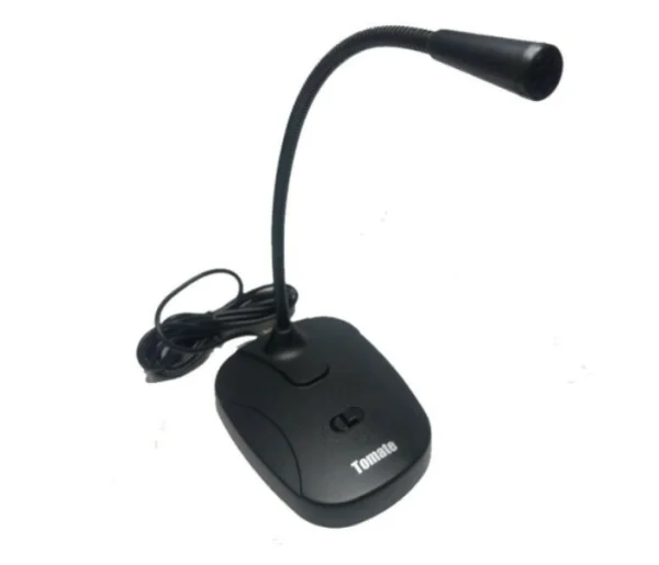 Microfone de Mesa Com Fio Omnidirecional P2 Tomate - MT-1051