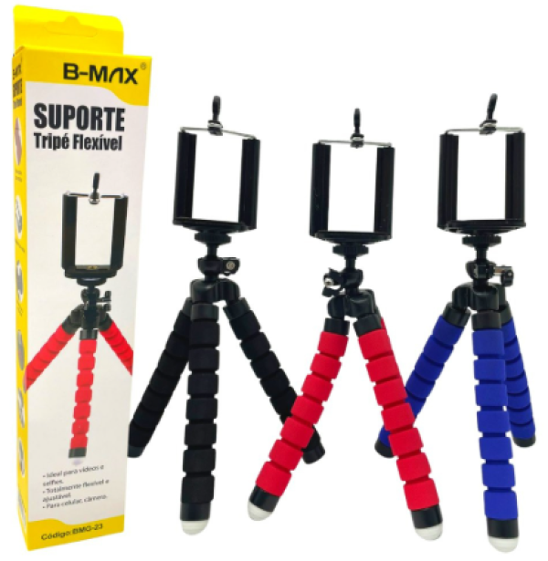 Suporte Trip� Flex�vel para Celular e C�mera B-Max BMG-23