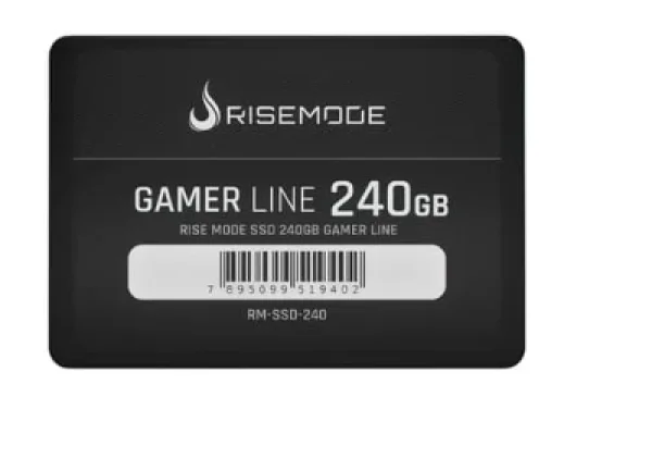 SSD Rise Mode Gamer Line, 240GB, SATA III, Leitura: 530MB/s, Gravação: 520MB/s, Preto - RM-SSD-240