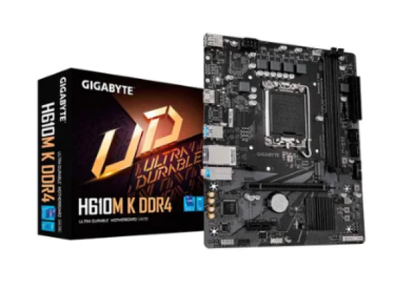 Placa M�e Gigabyte H610M K DDR4, Intel LGA 1700, Micro ATX, DDR4, HDMI, M.2 - 9MH610MK-00-20