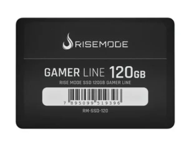 SSD Rise Mode Gamer Line, 120GB, SATA III, Leitura: 530MB/s, Gravação: 520MB/s, Preto - RM-SSD-120